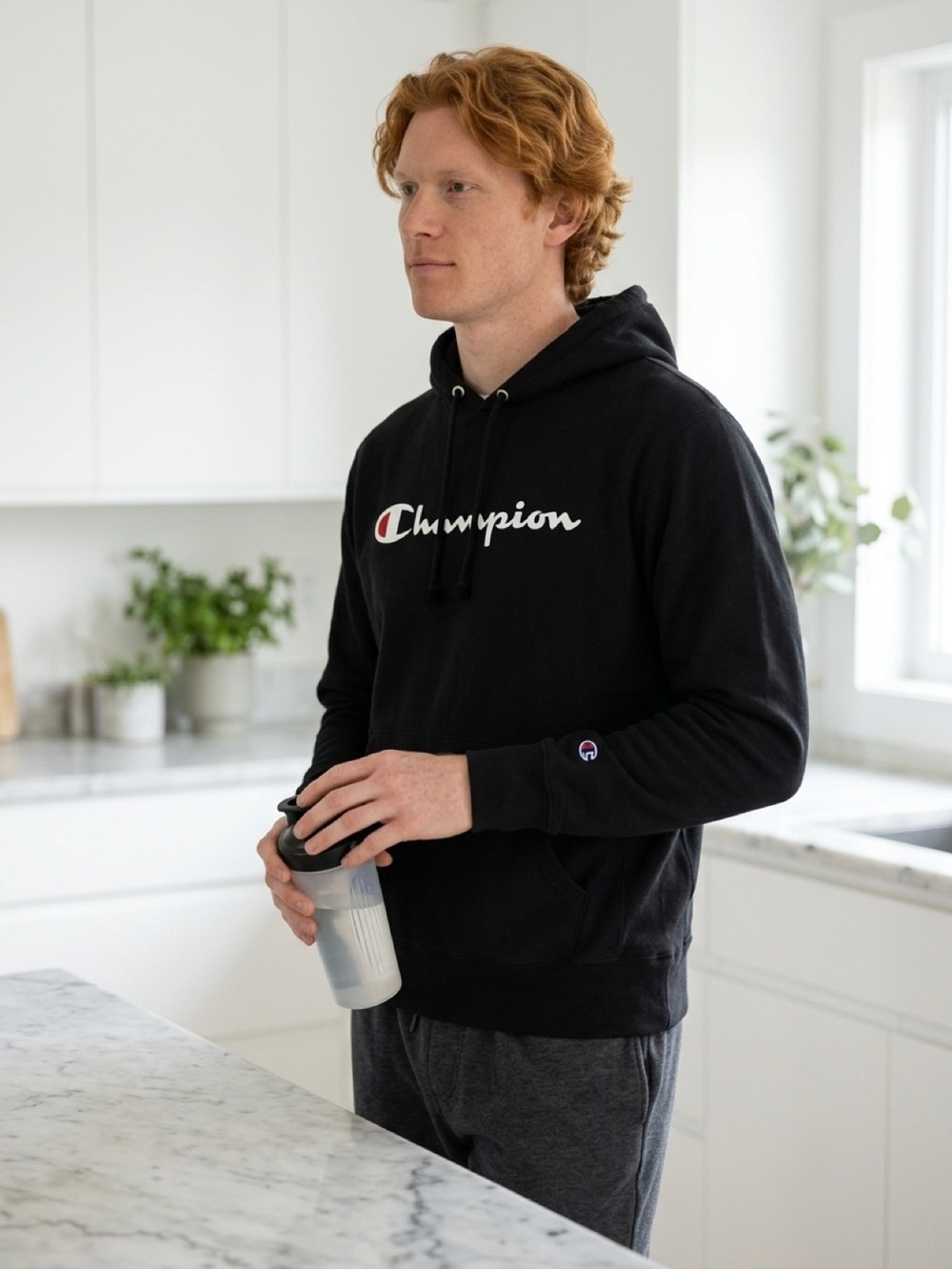 Champion Powerblend fleece pullover hoodie